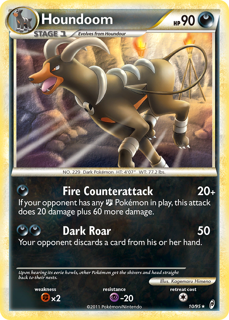 Call of Legends Non - Holo Houndoom #10/95